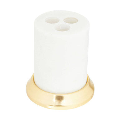 White Marble Toothbrush Holder | Mako