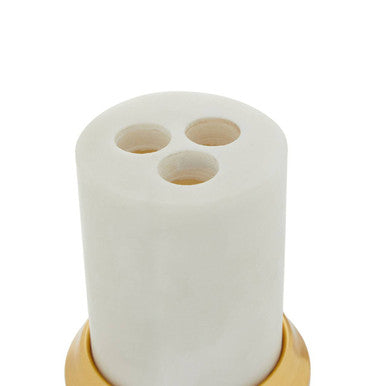 White Marble Toothbrush Holder | Mako