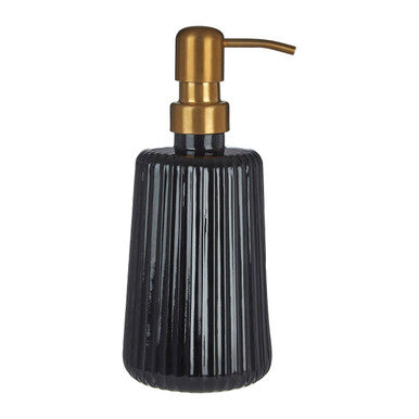 Black Glass Lotion Dispenser | Ticino Brittany