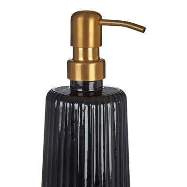 Black Glass Lotion Dispenser | Ticino Brittany