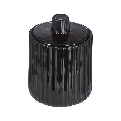 Black Glass Storage Jar | Ticino Brittany