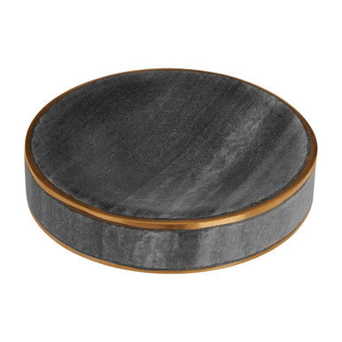 Grey Marble and Gold Soap Dish | Bosco
