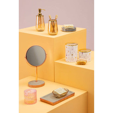 Grey Marble and Gold Soap Dish | Bosco