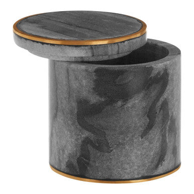 Grey Marble and Gold Cotton Jar | Bosco