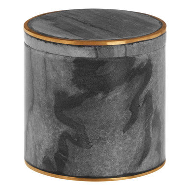 Grey Marble and Gold Cotton Jar | Bosco