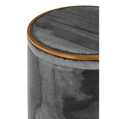 Grey Marble and Gold Cotton Jar | Bosco