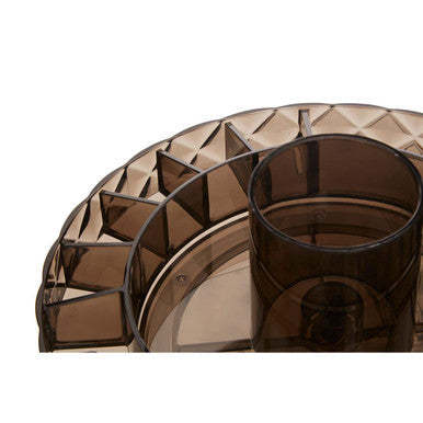 Revolving Round Black Cosmetic Organiser | Beauty