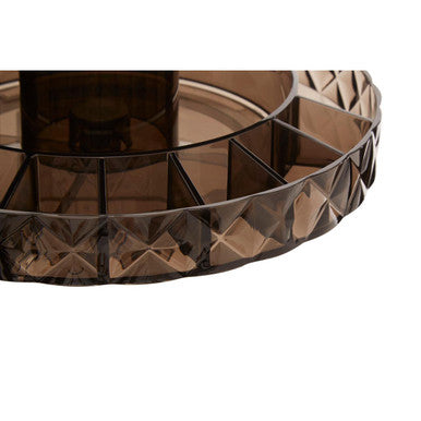 Revolving Round Black Cosmetic Organiser | Beauty