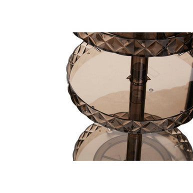 Three Tier Revolving Black Cosmetic Organiser | Beauty