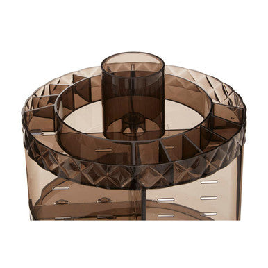 3 Tiered Round Revolving Black Cosmetics Organiser | Beauty