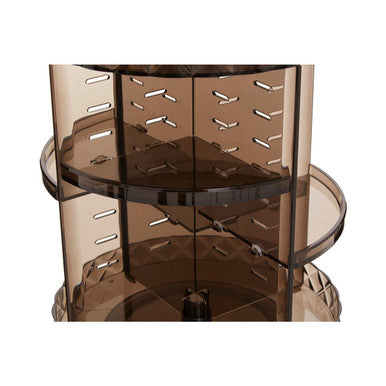 3 Tiered Round Revolving Black Cosmetics Organiser | Beauty