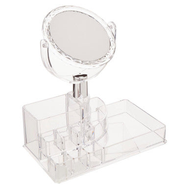 Cosmetic Organiser with Mirror | Beauty