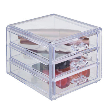 Cosmetic Organiser with 3 Drawers | Beauty