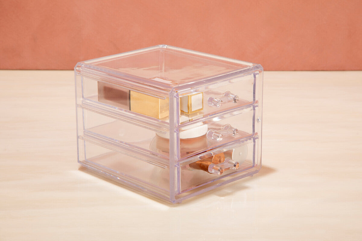 Cosmetic Organiser with 3 Drawers | Beauty