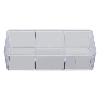3 Compartment Cosmetics Organiser with Lid | Beauty