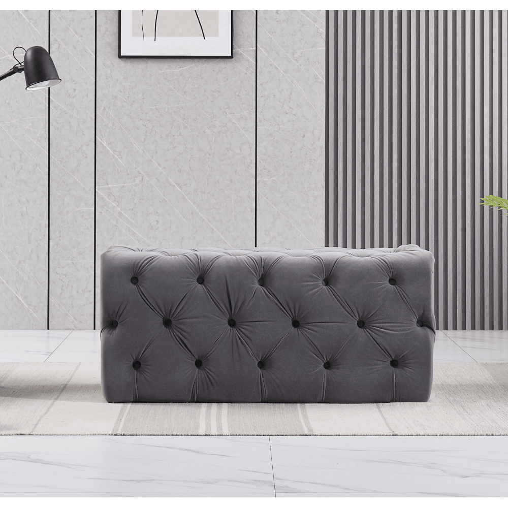 Santorini Velvet Ottoman Bench