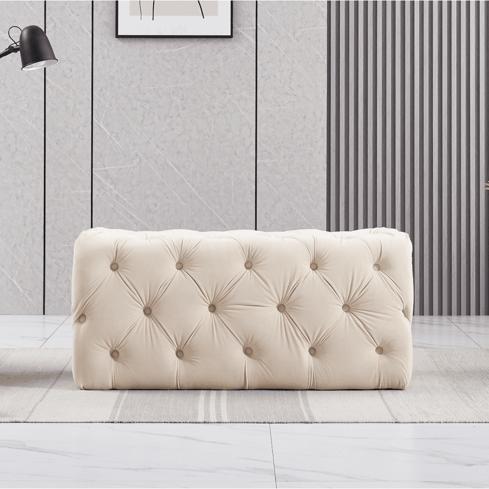 Santorini Velvet Ottoman Bench