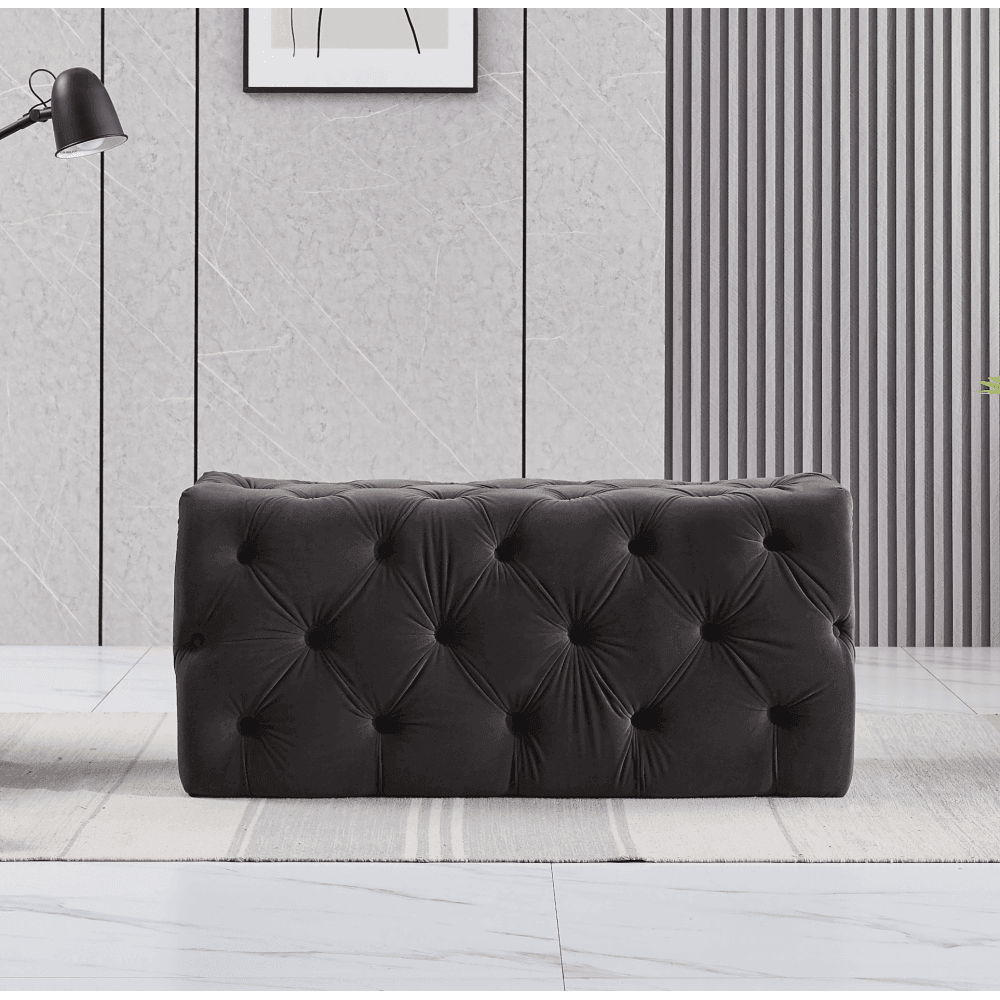 Santorini Velvet Ottoman Bench