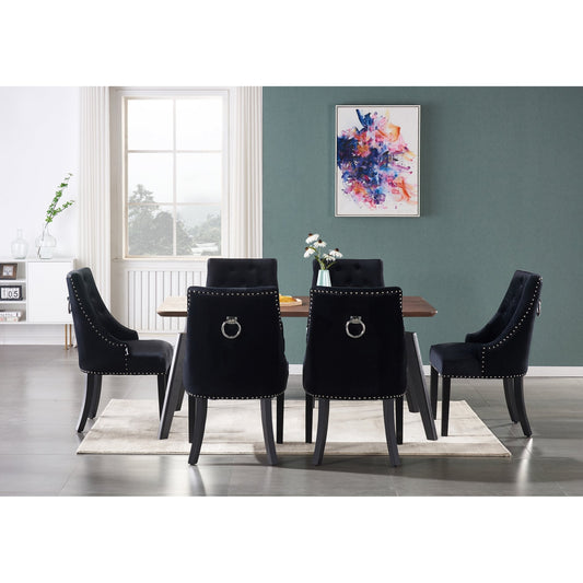 Luxury Dining Set | a Walnut Table and Set of 6 Windsor Knocker back Chairs