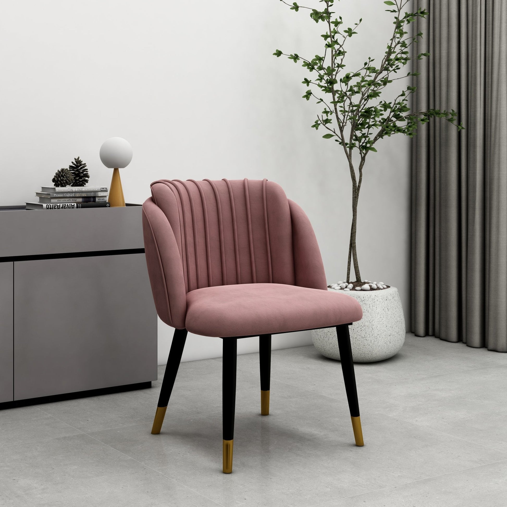 Milan velvet dining chair