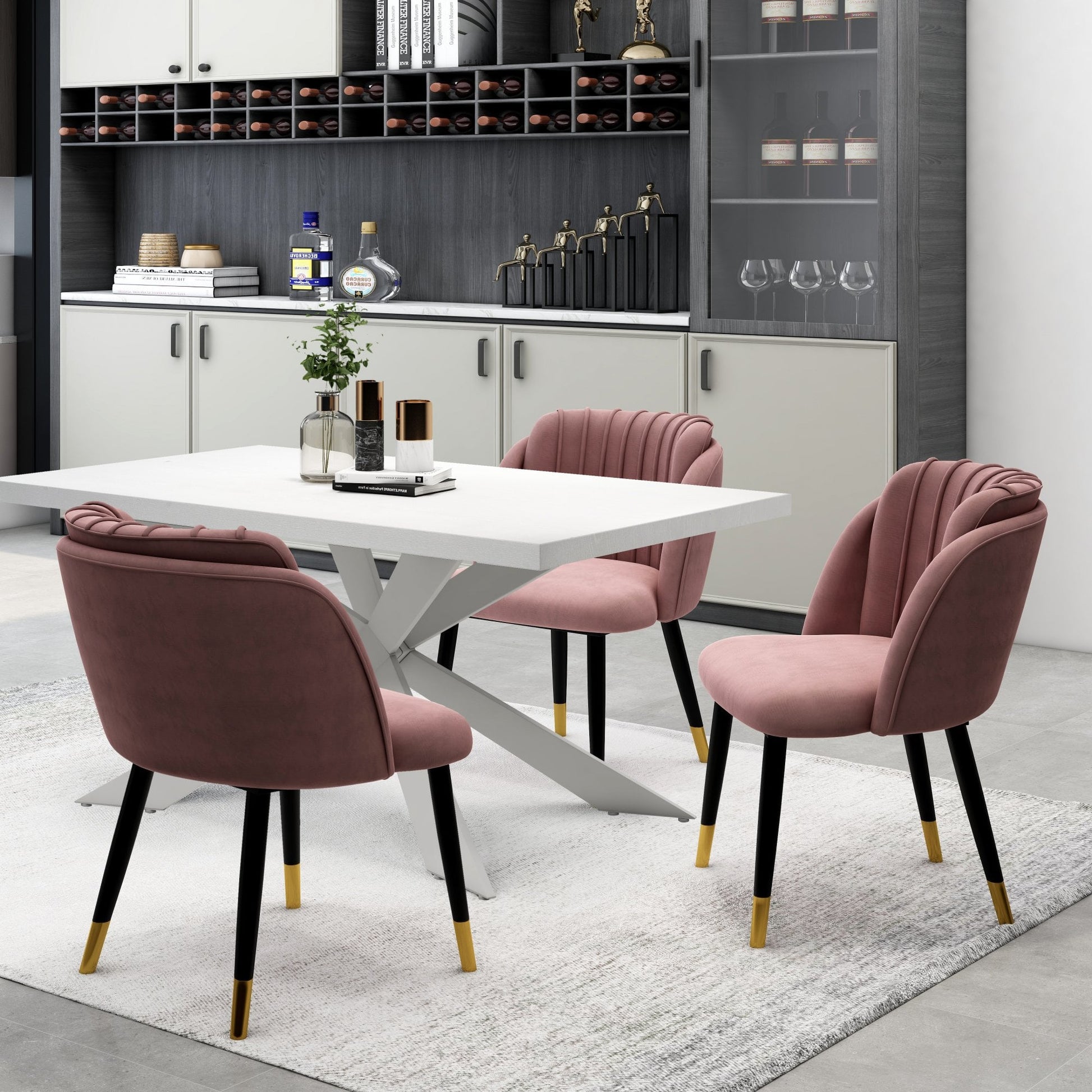 Milan velvet dining chair