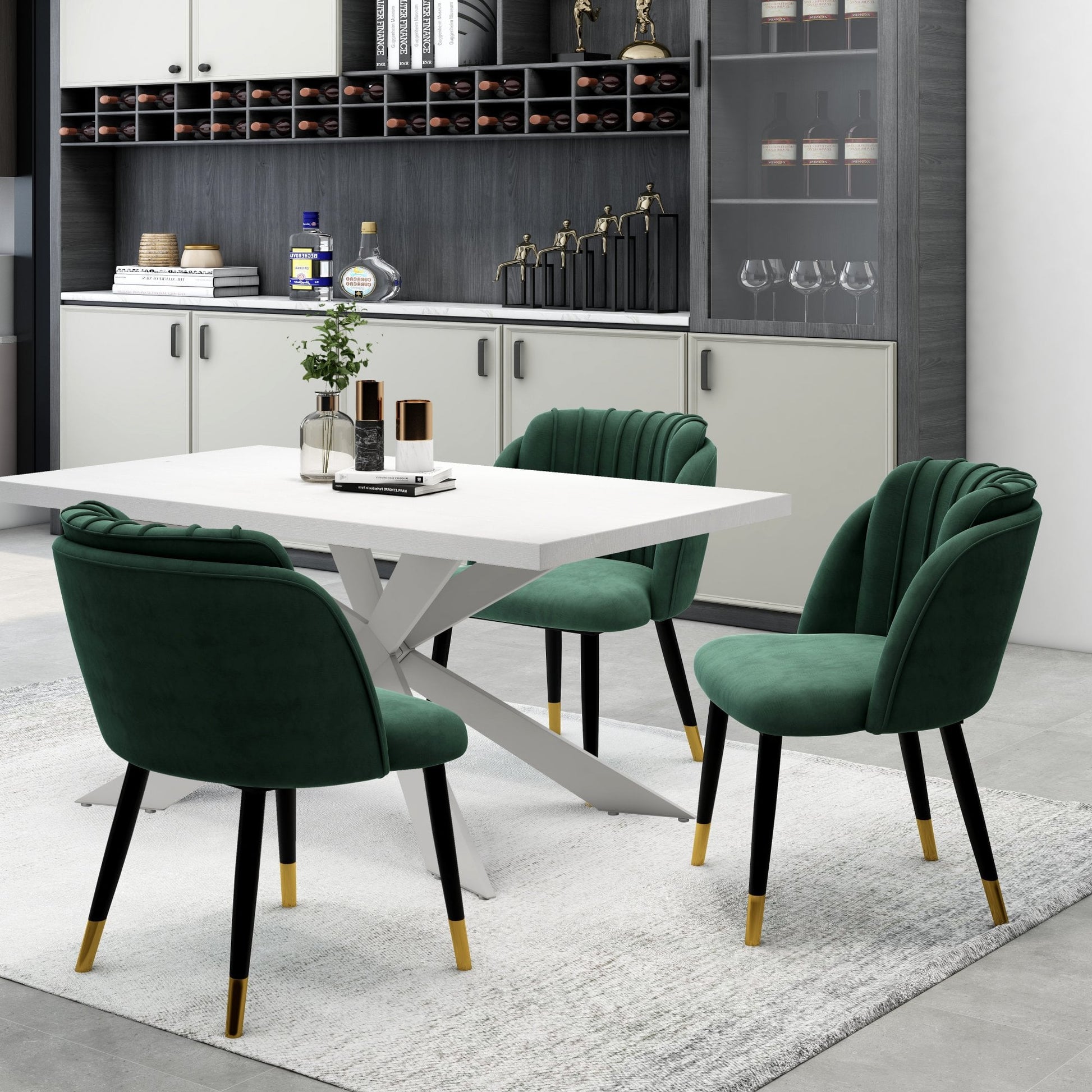 Milan velvet dining chair