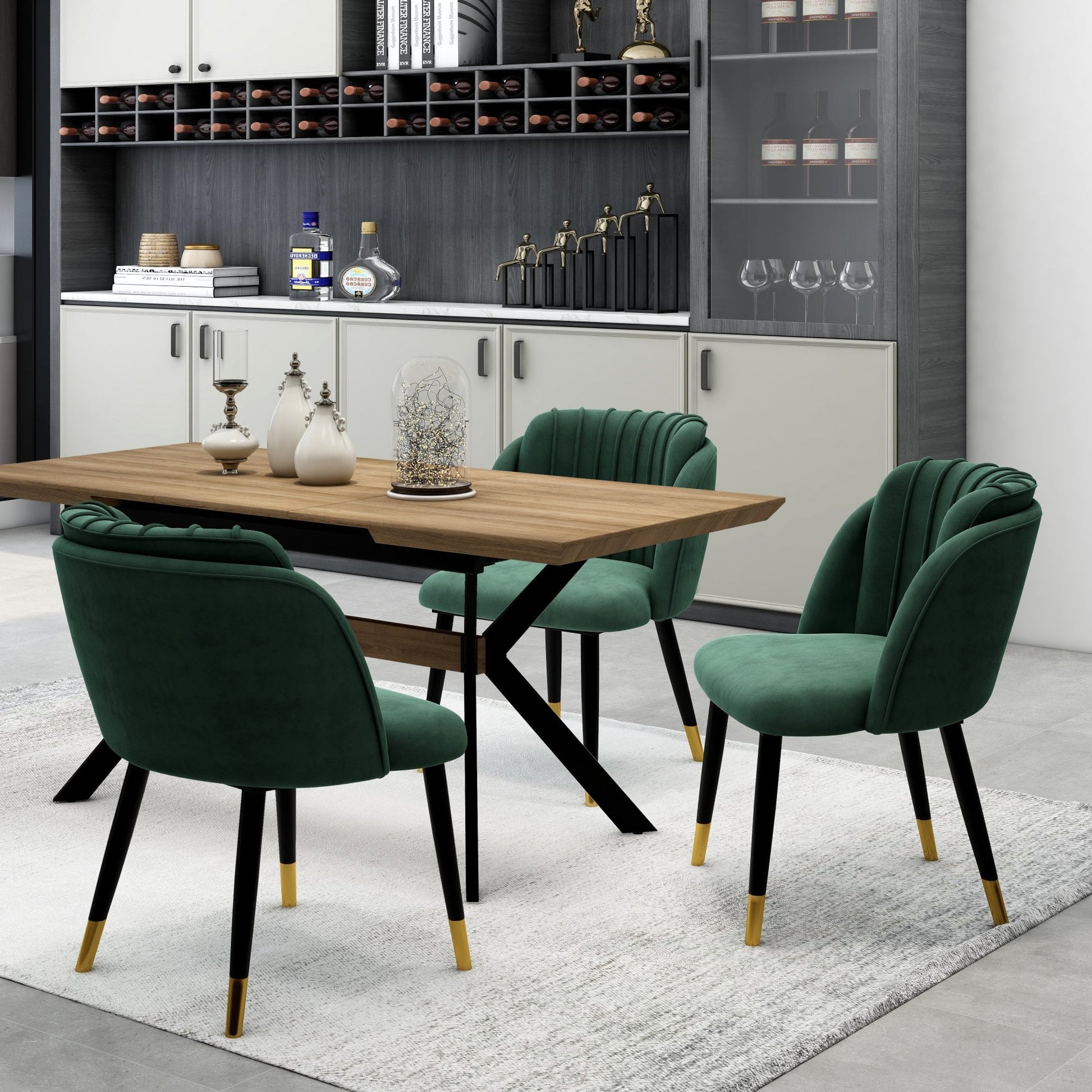 Milan velvet dining chair