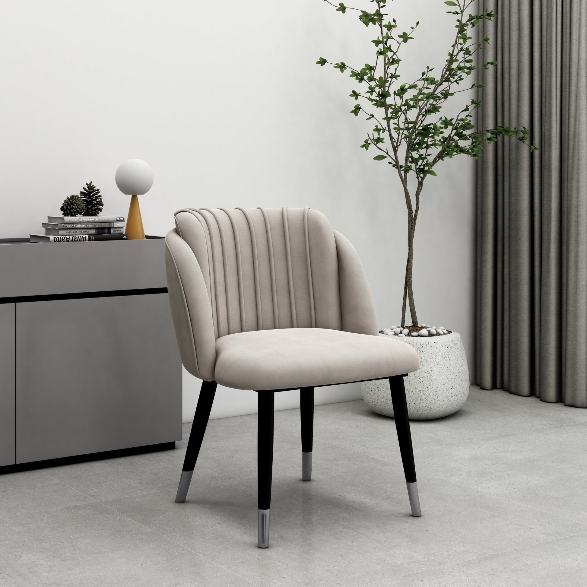 Milan velvet dining chair