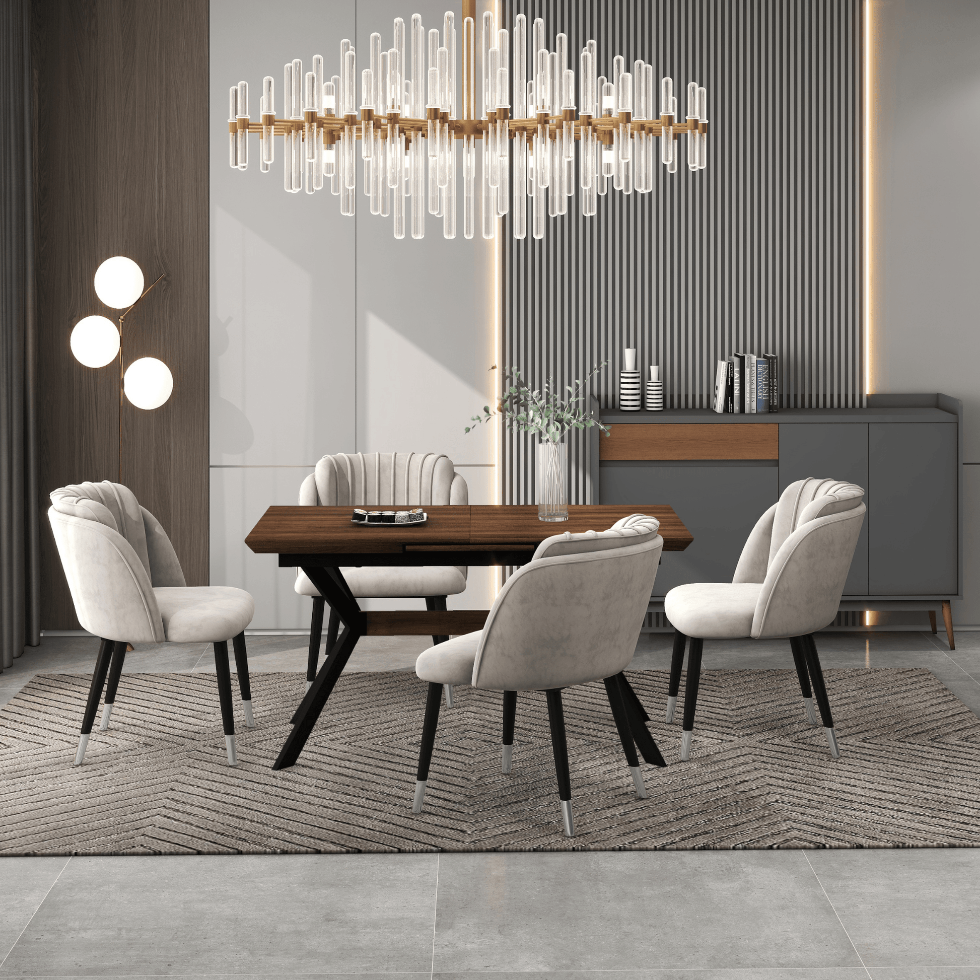 Milan velvet dining chair