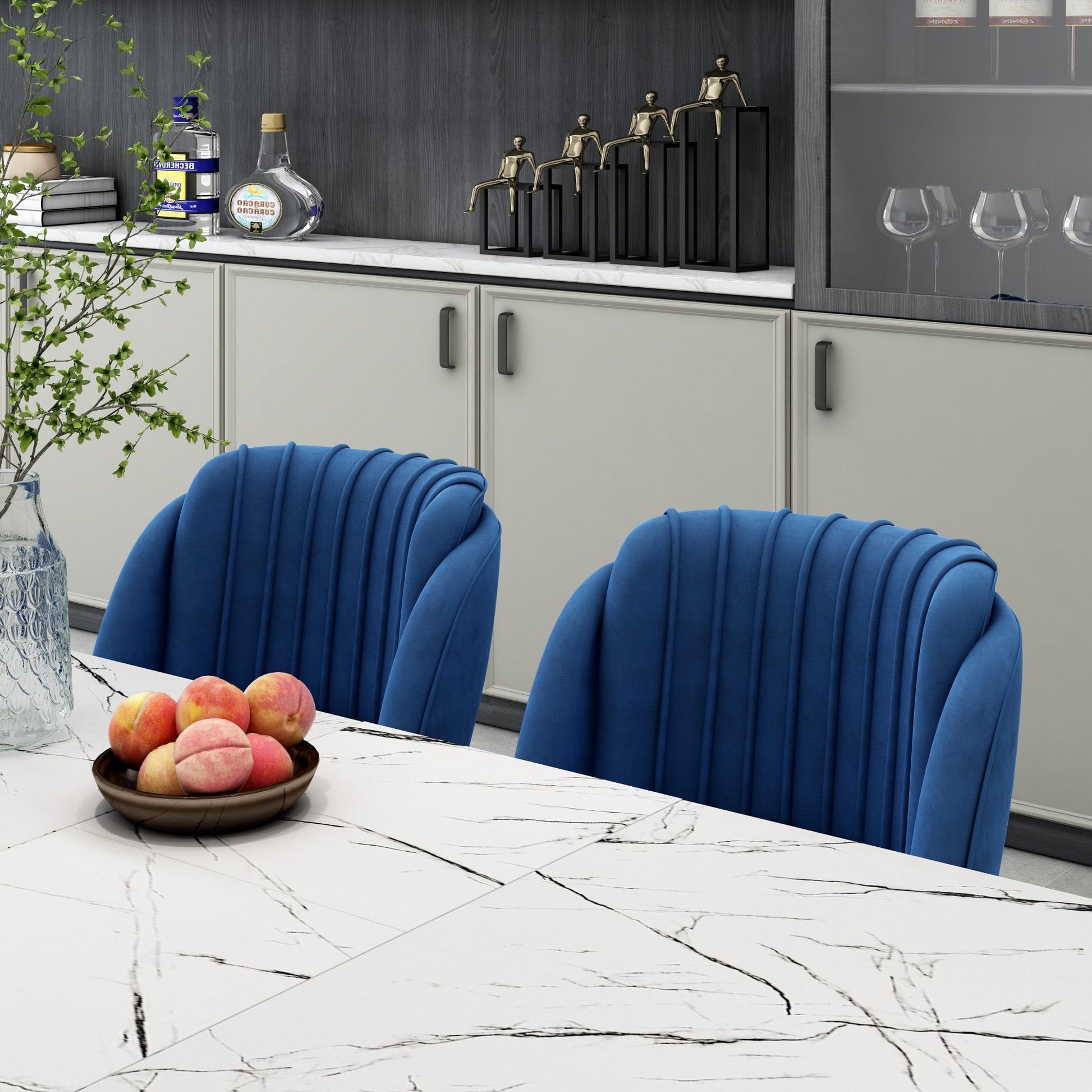 Milan velvet dining chair