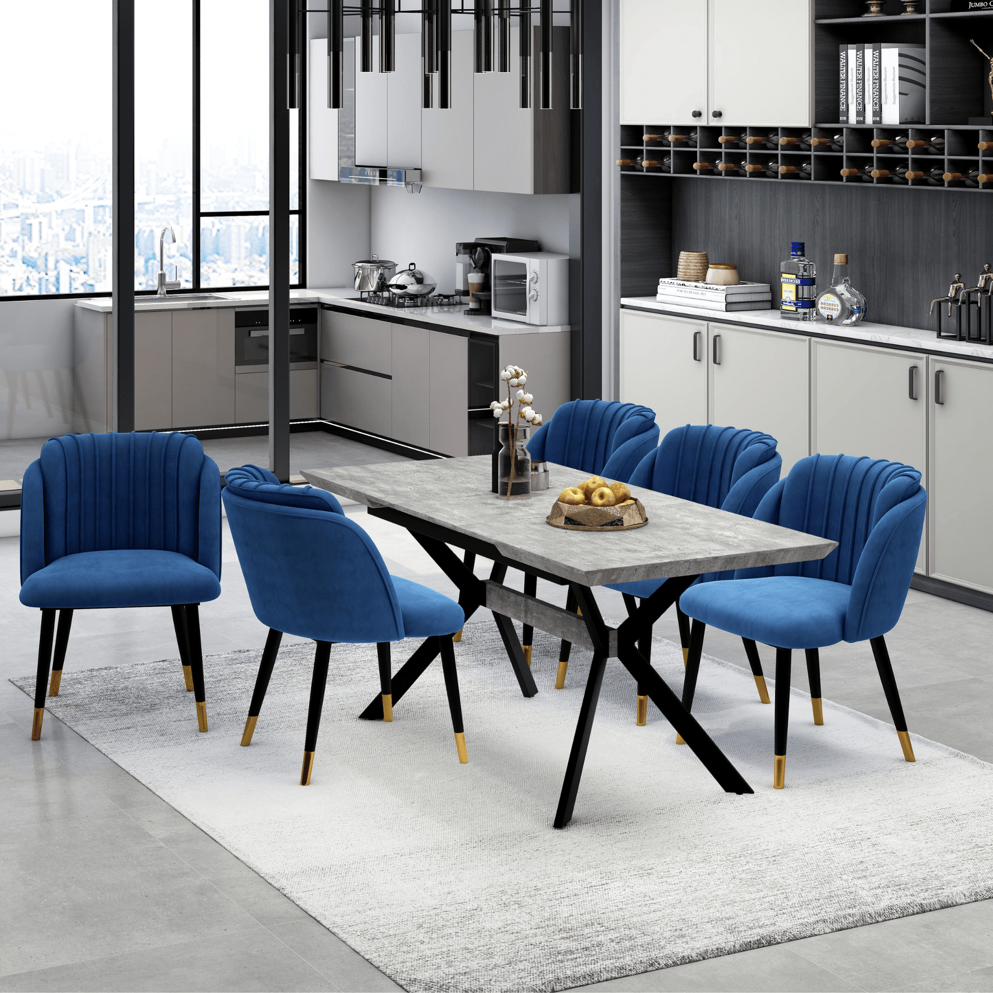 Milan velvet dining chair