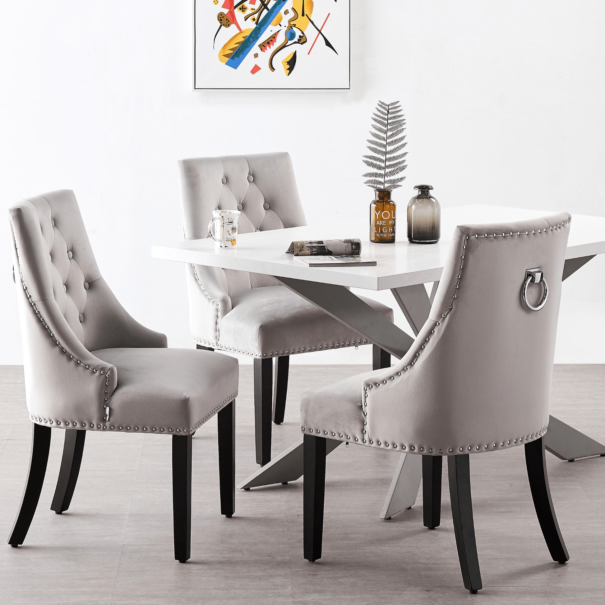 Windsor LUX Velvet Dining Chair Pair of 2