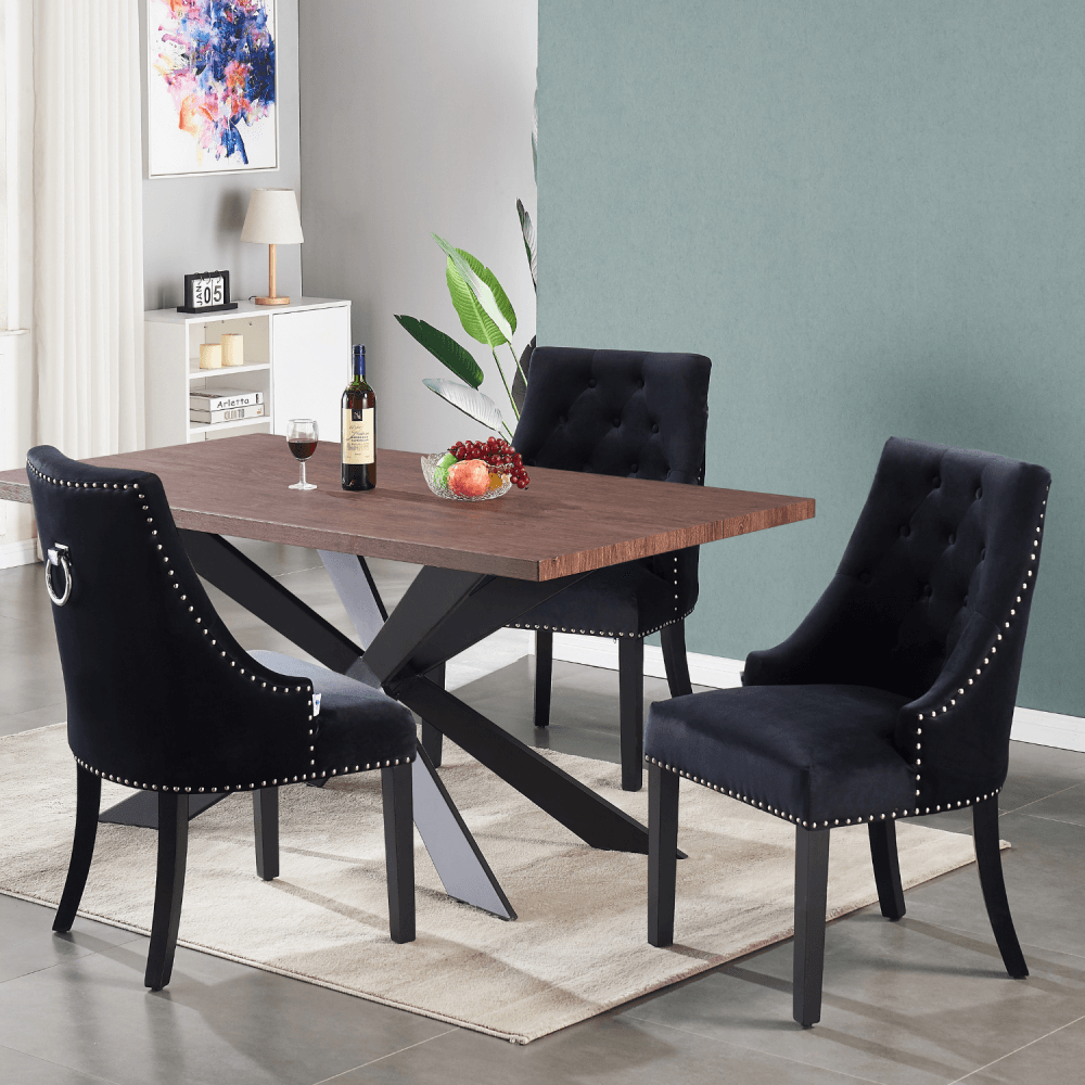 Windsor LUX Velvet Dining Chair Pair of 2