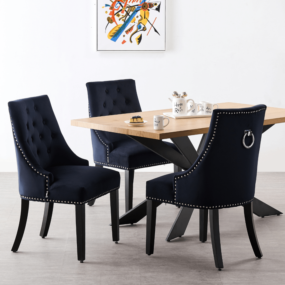 Windsor LUX Velvet Dining Chair Pair of 2