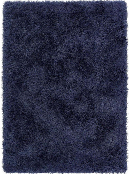 Navy Shaggy Rug