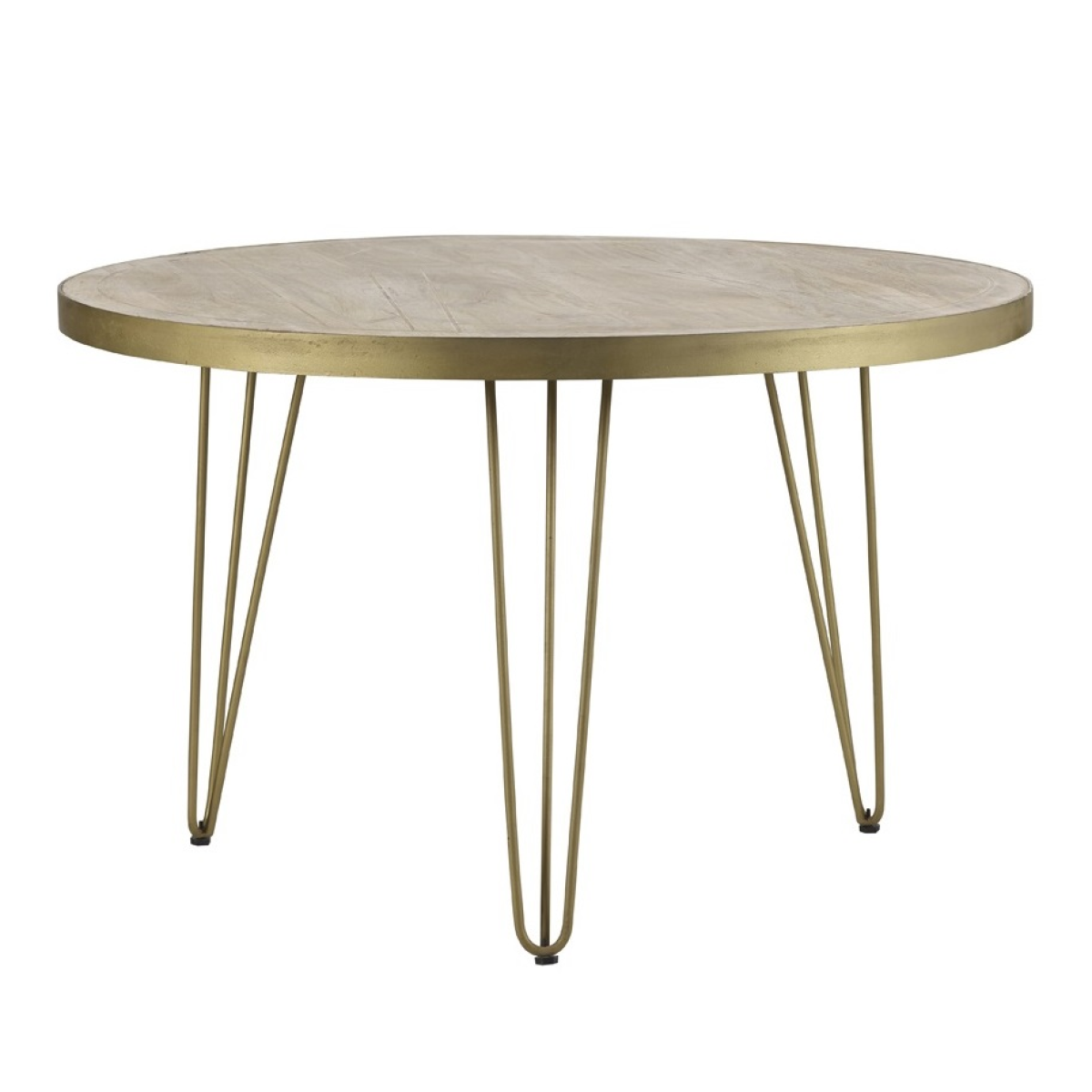 Light Gold Round Dining Table