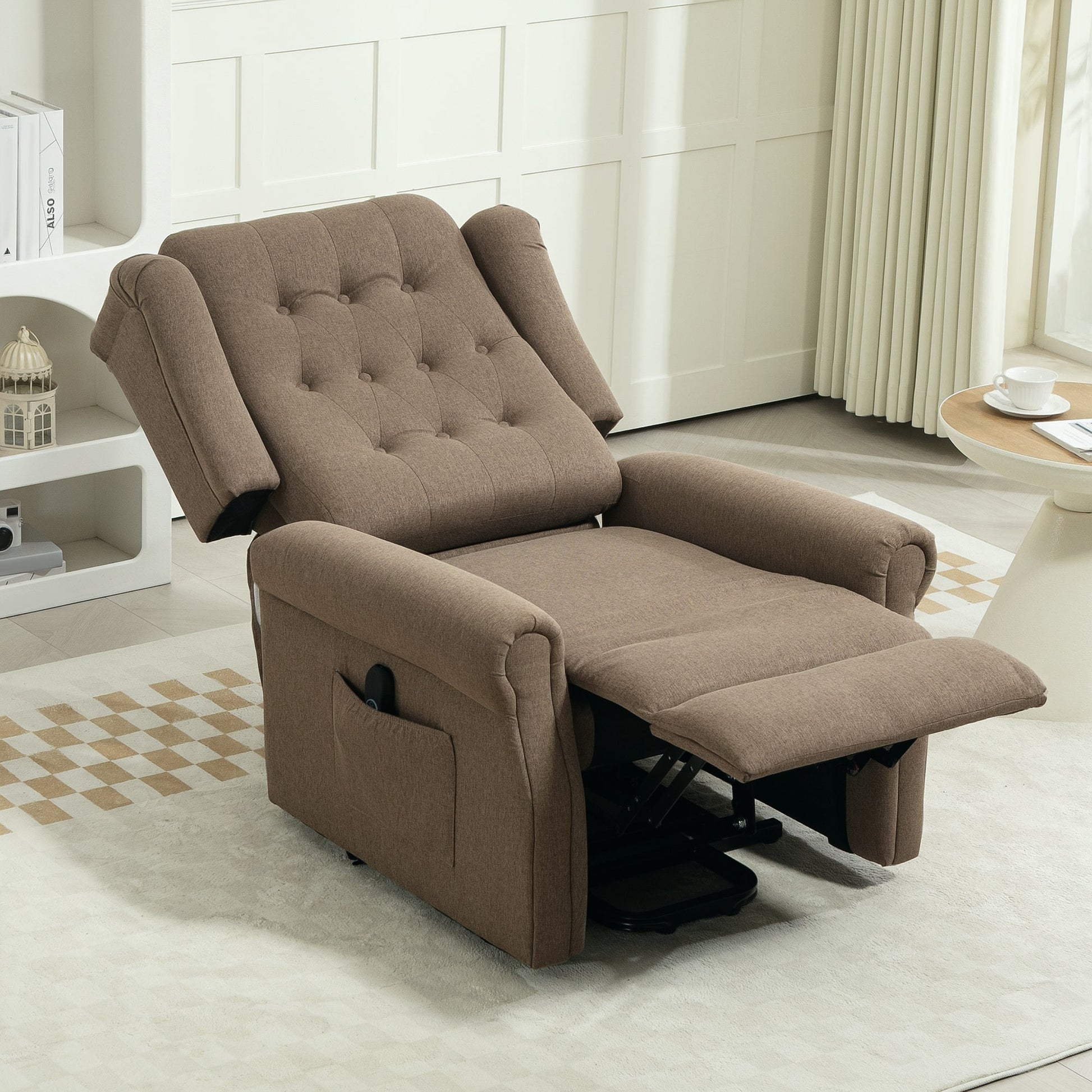 Lifting Riser and Recliner Armchair  - Dark Brown