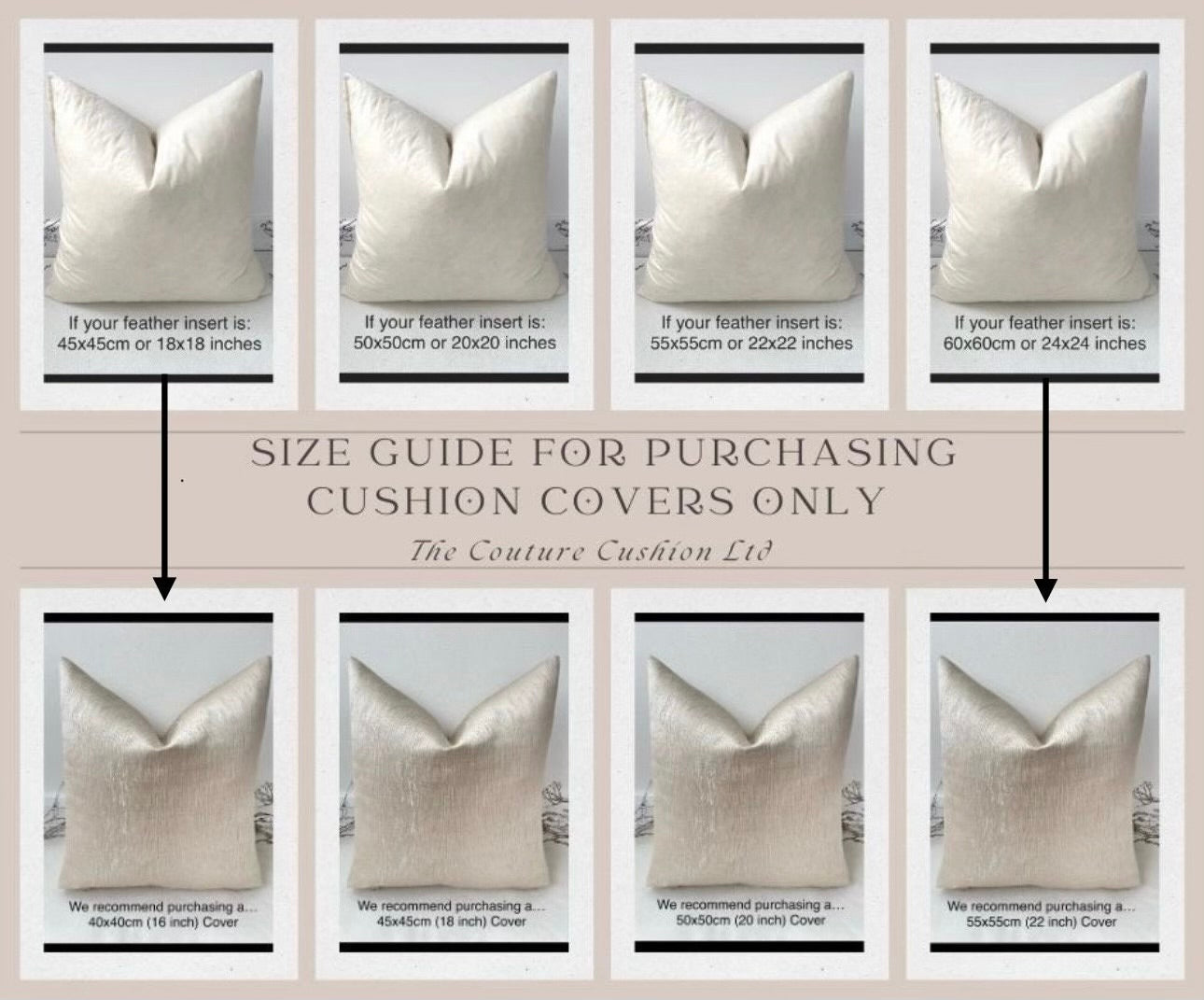 The Couture Cushion - The Taupe Carioca - Style No. 41