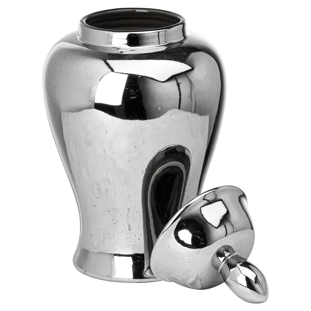 Chrome Large Ginger Jar - Julietta