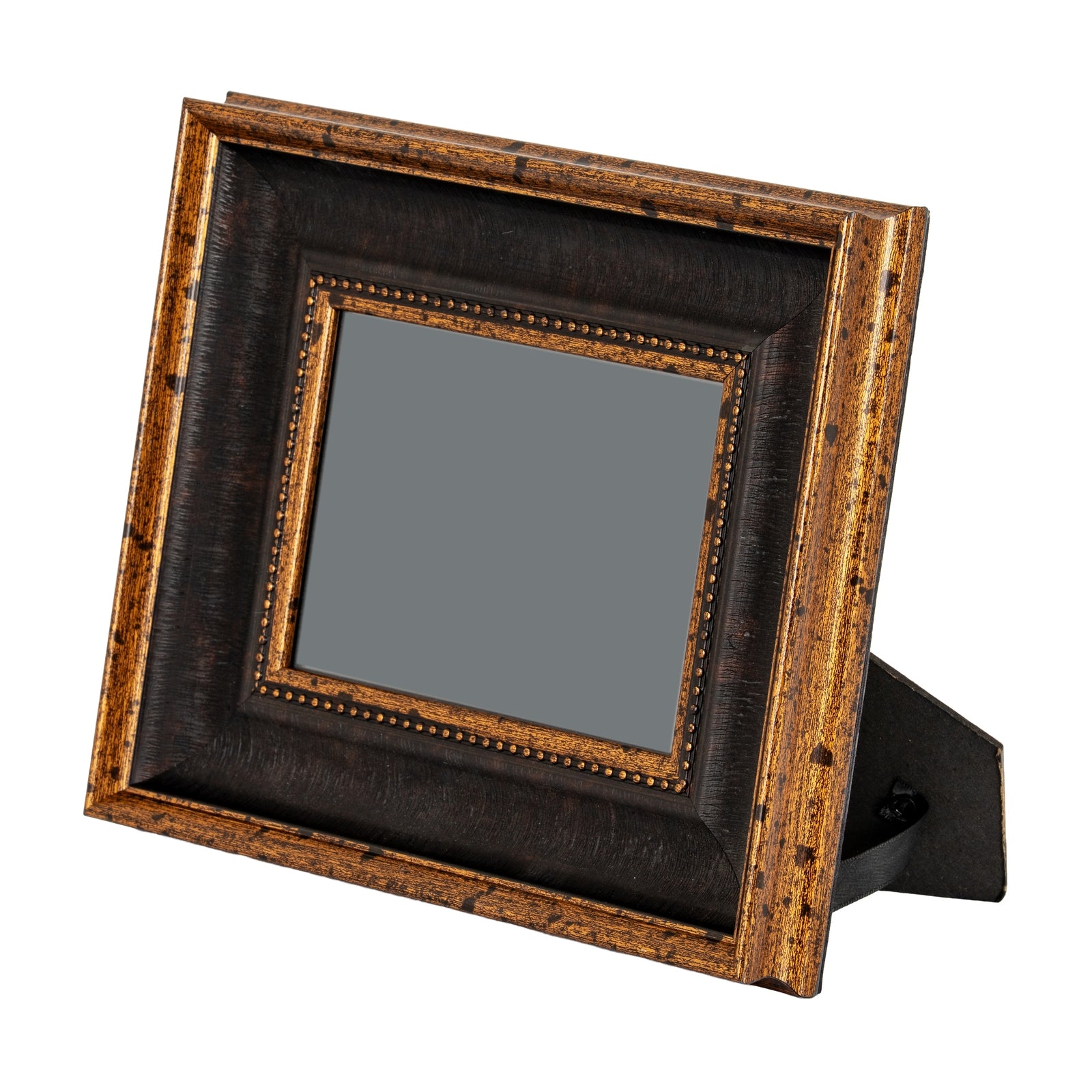 Black And Antique Gold Beaded  8X10 Photo Frame