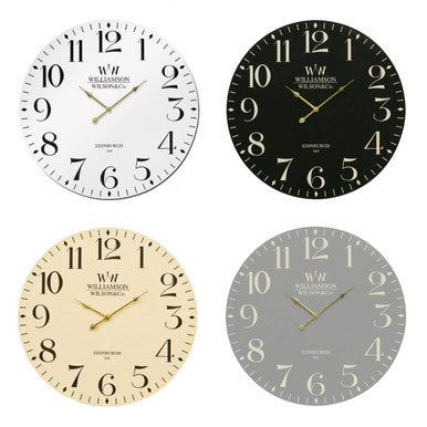 60cm Dia Classical Black Wall Clock | Destini