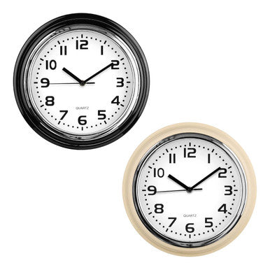 30cm Dia Chrome Finish Wall Clock | Siffer