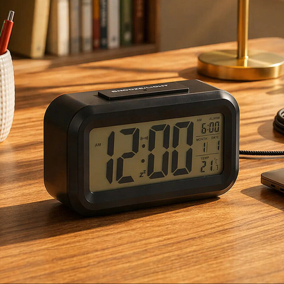Black Lcd Digital Clock | Camran
