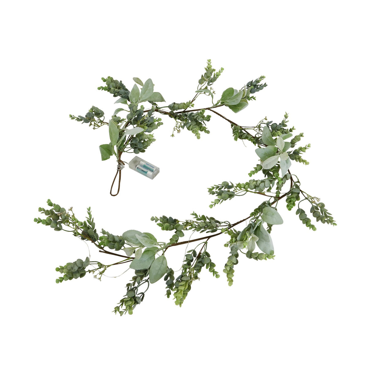Winter Garland With Eucalyptus And Lambs Ear