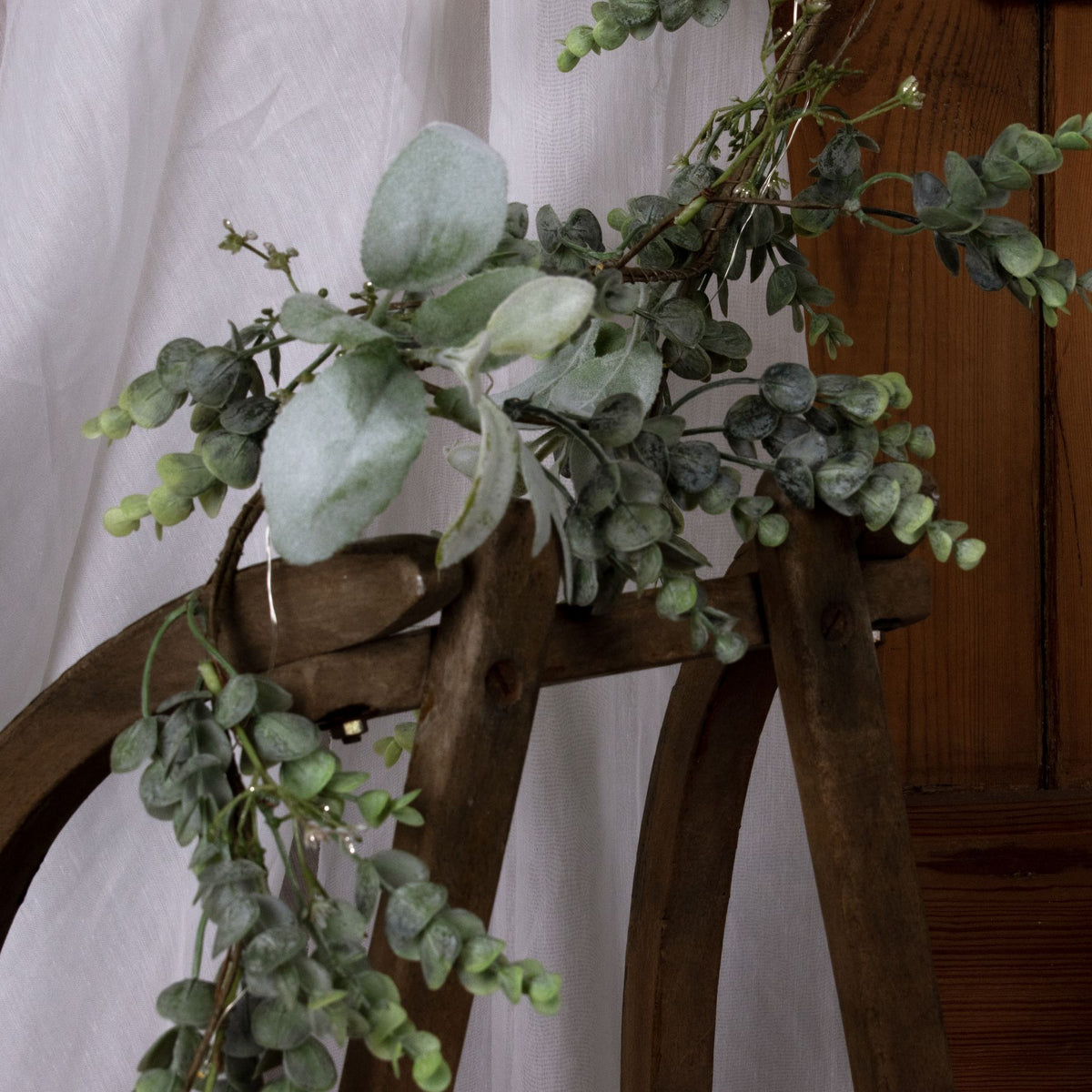 Winter Garland With Eucalyptus And Lambs Ear