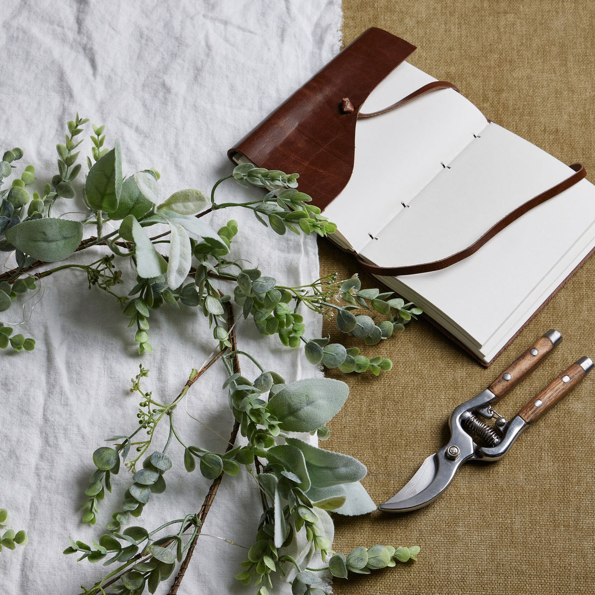 Winter Garland With Eucalyptus And Lambs Ear