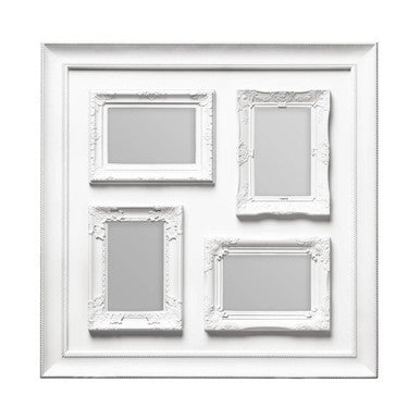 4 Photo White Plastic Multi Photo Frame | Maren