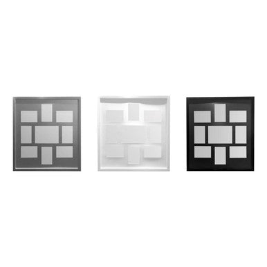 Silver 9 Rectangular Multi Photo Frame | Maren