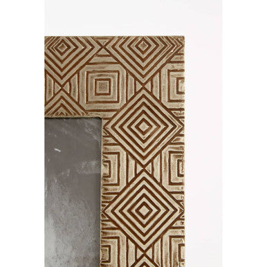 Metallic Tribal 5x7 Photo Frame in Antique Silver Finish | Bowerbird