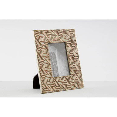 Metallic Tribal 4x6 Photo Frame in Antique Silver Finish | Bowerbird